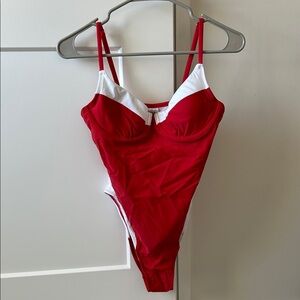 NWT Target Red and White One Piece Swimsuit